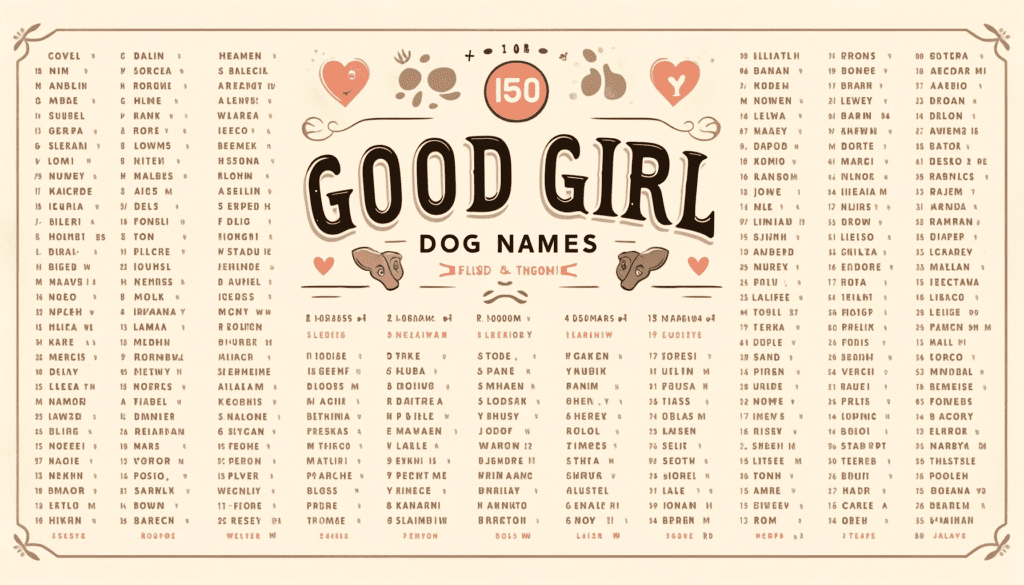 Good Girl Dog Names